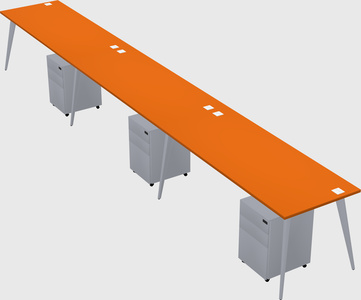 Modern rectangular office desk