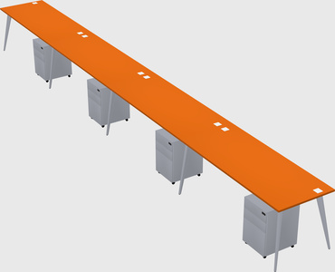 Modern rectangular office desk