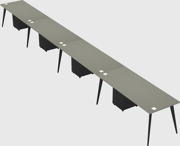 Modern rectangular office desk