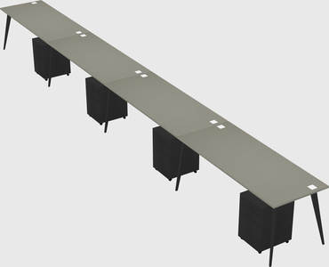 Modern rectangular office desk