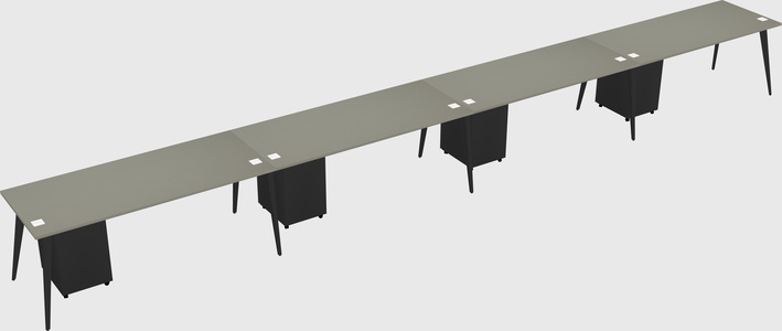 Modern rectangular office desk