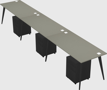Modern rectangular office desk