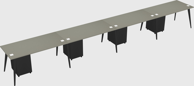 Modern rectangular office desk