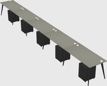 Modern rectangular office desk