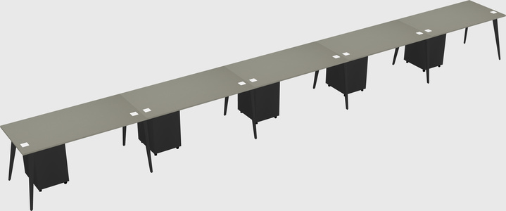 Modern rectangular office desk