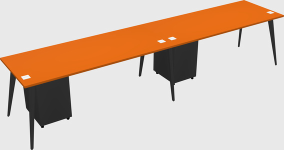Modern rectangular office desk