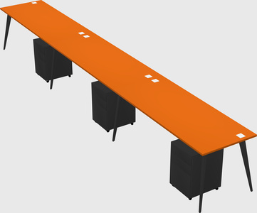Modern rectangular office desk