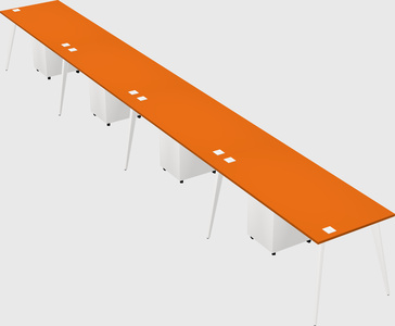 Modern rectangular office desk