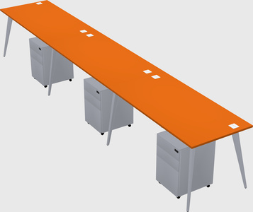 Modern rectangular office desk