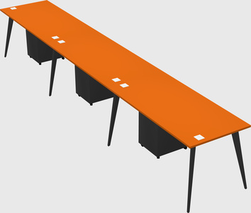 Modern rectangular office desk