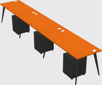Modern rectangular office desk