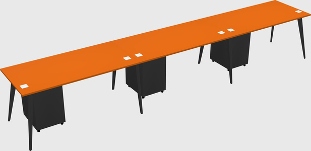 Modern rectangular office desk