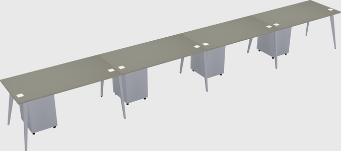 Modern rectangular office desk