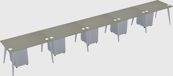 Modern rectangular office desk
