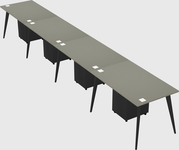 Modern rectangular office desk