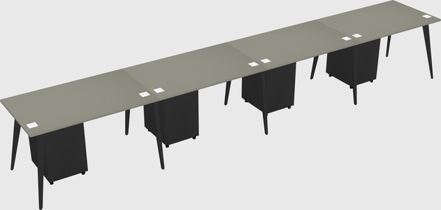 Modern rectangular office desk