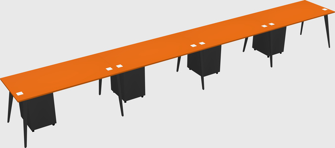 Modern rectangular office desk