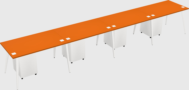 Modern rectangular office desk