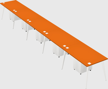 Modern rectangular office desk