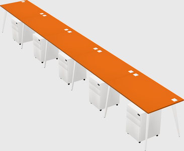Modern rectangular office desk
