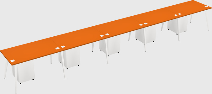 Modern rectangular office desk