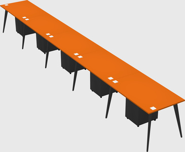 Modern rectangular office desk