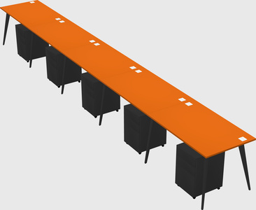 Modern rectangular office desk