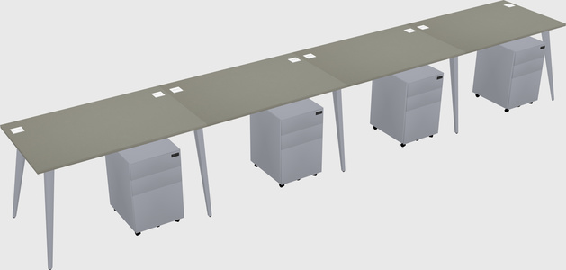 Modern rectangular office desk