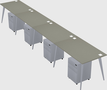 Modern rectangular office desk