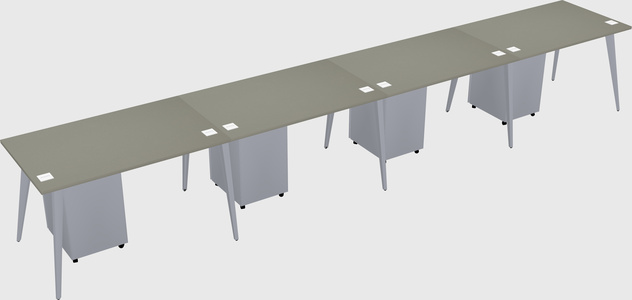 Modern rectangular office desk