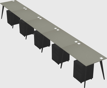 Modern rectangular office desk