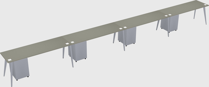 Modern rectangular office desk