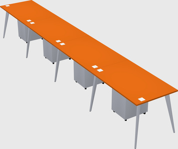 Modern rectangular office desk