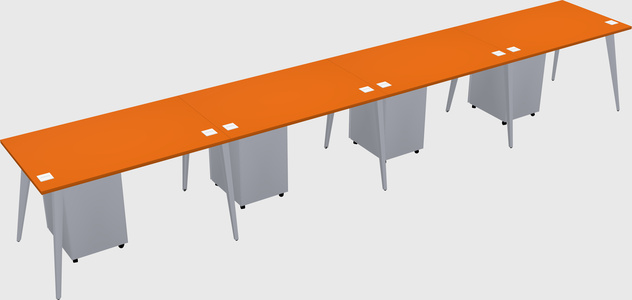 Modern rectangular office desk
