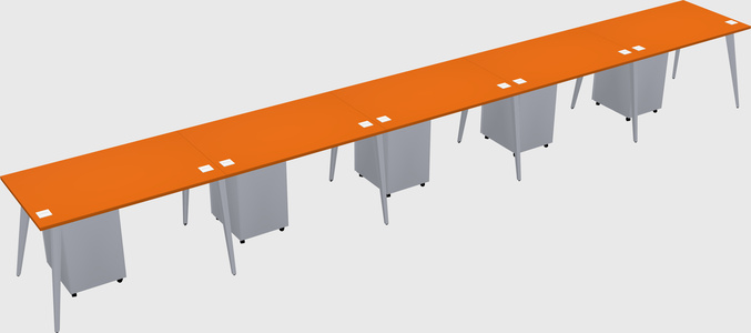 Modern rectangular office desk