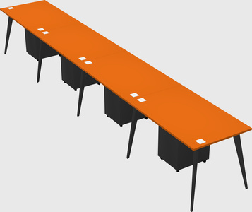 Modern rectangular office desk