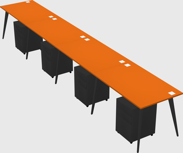 Modern rectangular office desk