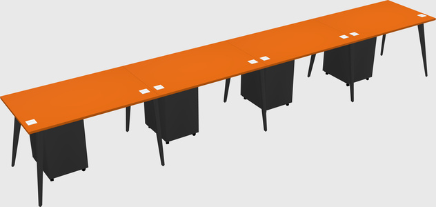 Modern rectangular office desk