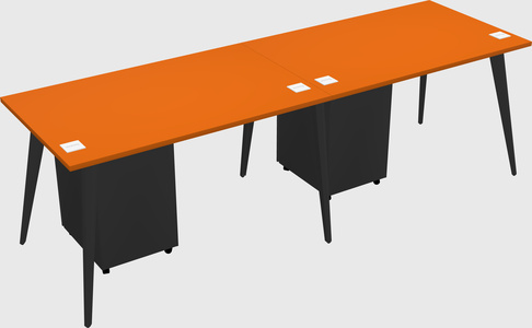 Modern rectangular office desk