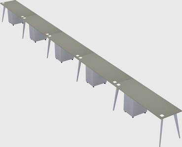Modern rectangular office desk