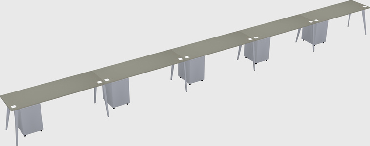 Modern rectangular office desk