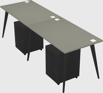 Modern rectangular office desk