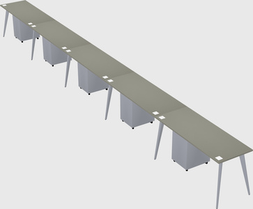 Modern rectangular office desk