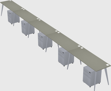 Modern rectangular office desk