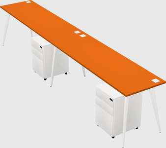 Modern rectangular office desk