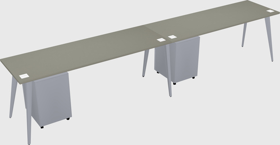 Modern rectangular office desk