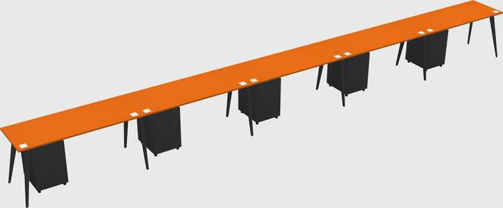 Modern rectangular office desk