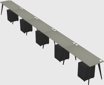 Modern rectangular office desk