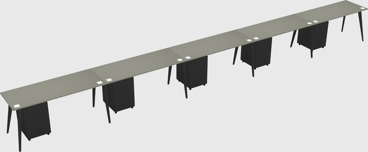Modern rectangular office desk