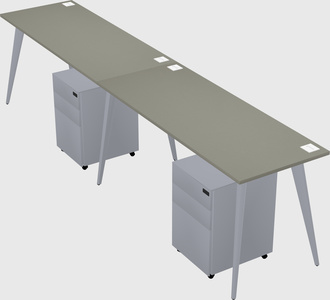 Modern rectangular office desk